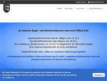 Tablet Screenshot of bocholter-wassersport.de
